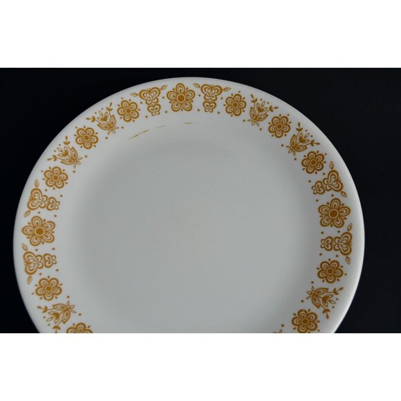 Corelle Butterfly Gold Dinner Plates 10.25" Diameter Set Lot of 19 - Picture 4 of 7